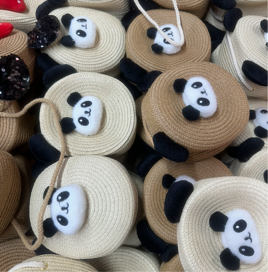 Bolso Tejido PANDA - habibatikids