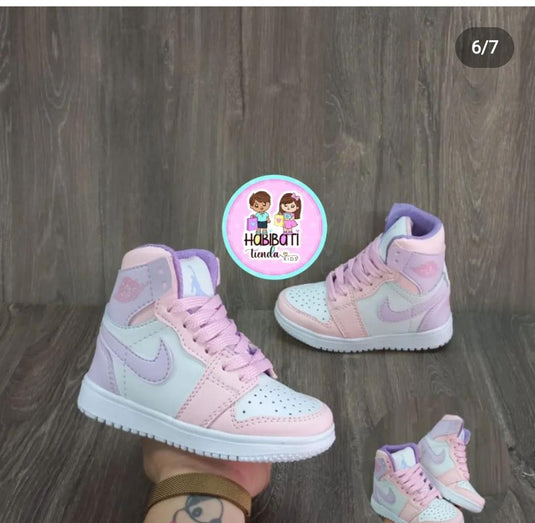 Tenis Retro Uno rosa - habibatikids