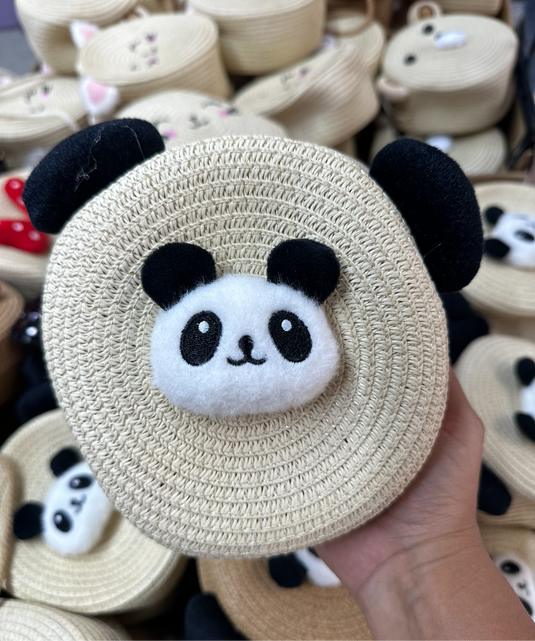 Bolso Tejido PANDA - habibatikids