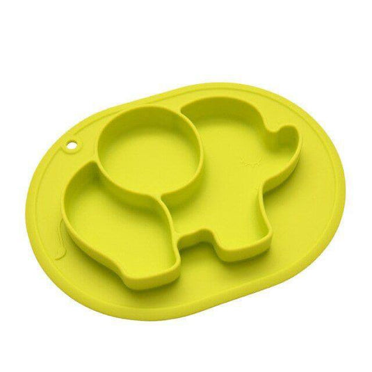 Plato silicona elefante 27x 20 cm - habibatikids