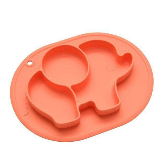 Plato silicona elefante 27x 20 cm - habibatikids