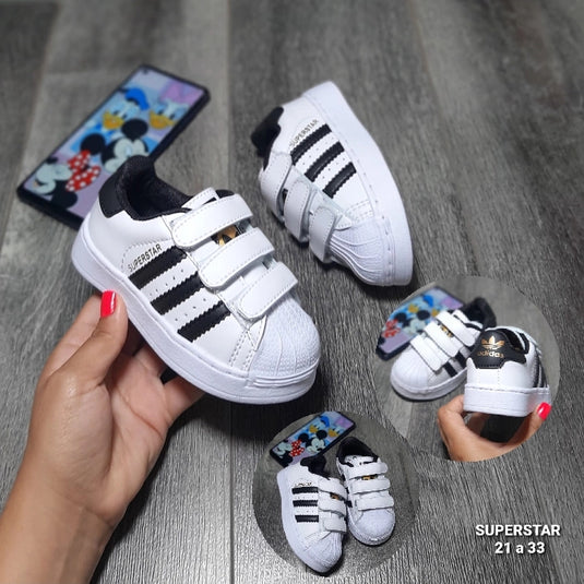 Tenis Superstar Velcro Clasico - habibatikids
