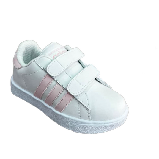 Tenis Adidas velcro rosa - habibatikids