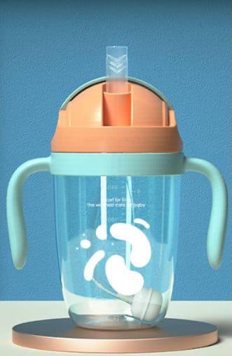 Vaso pitillo con válvula antigas 300ml - habibatikids