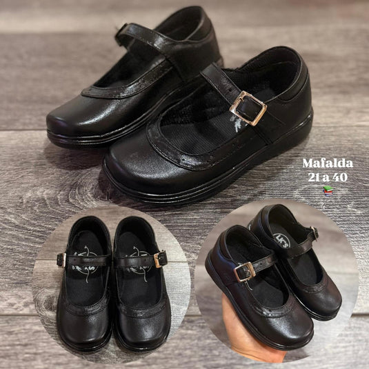 Zapato Mafalda Niña Negro