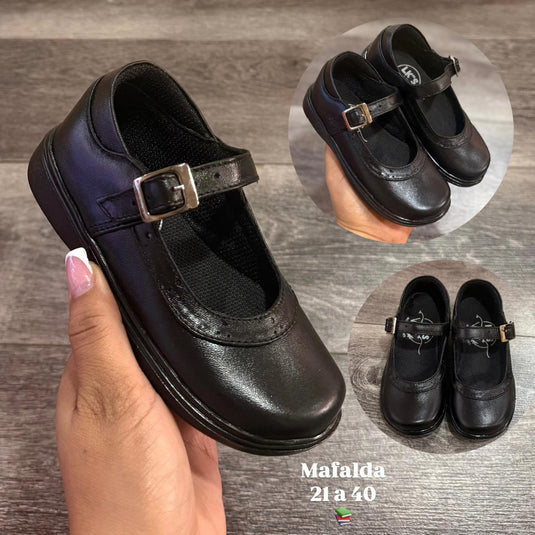 Zapato Mafalda Adulto Negro detalle