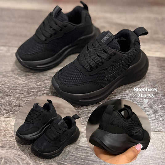 Tenis Skeachers Ultraliviano Negro