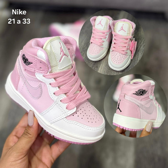Tenis Retro 1 Rosa - Niña