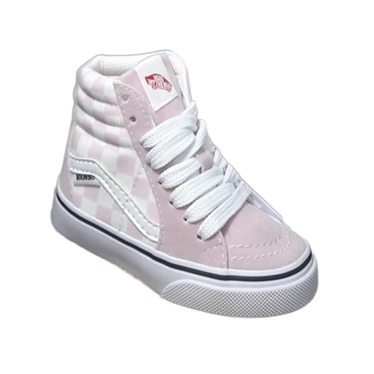 Bota Vans ajedrez rosa